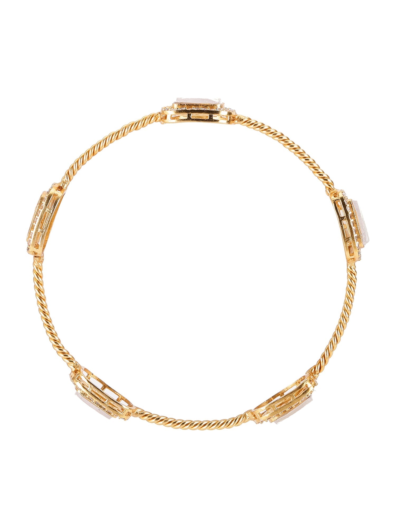 Kundan Bangle - Ruby Raang