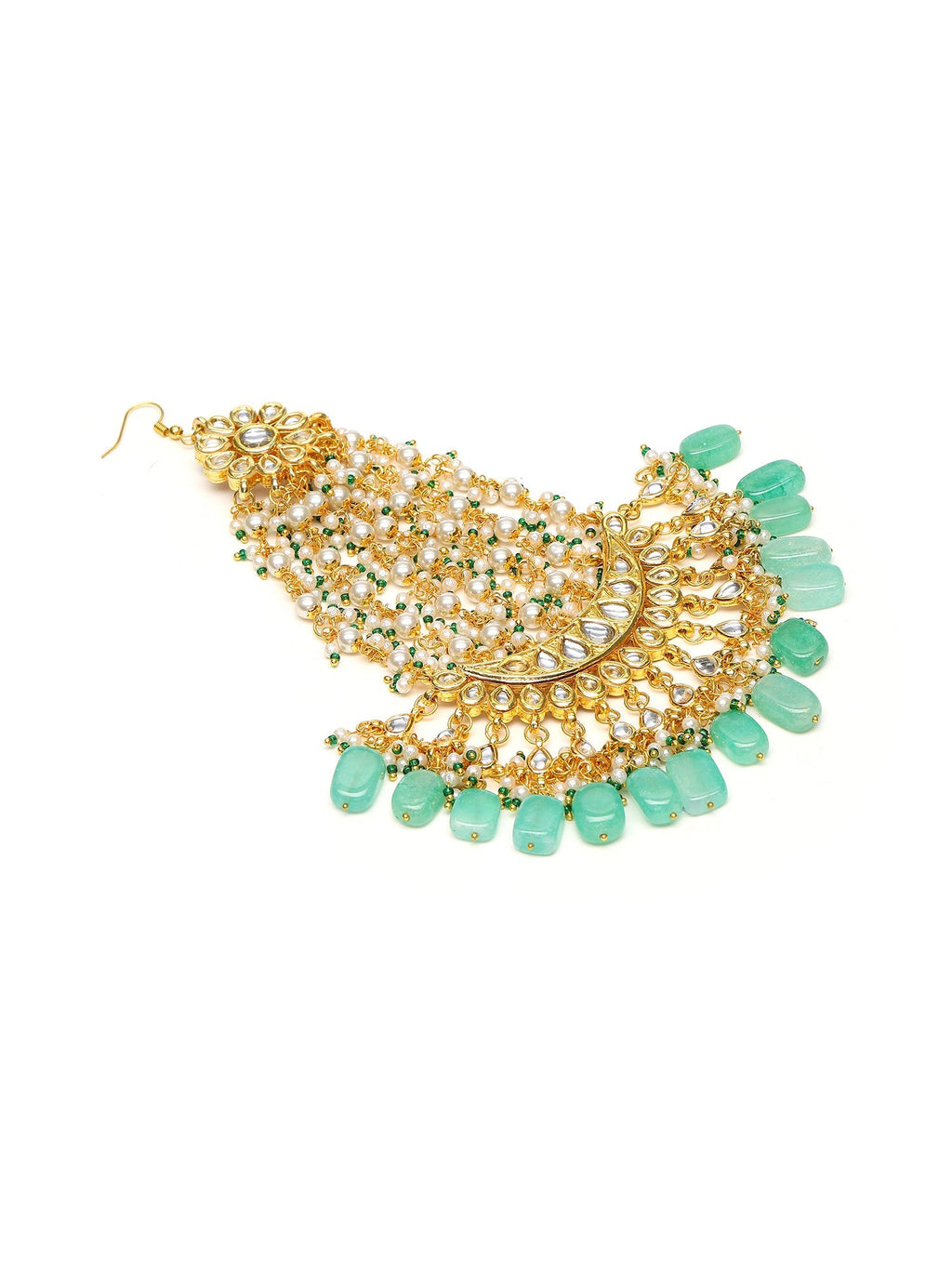 Kundan and Stone Passa/Jhoomer - Ruby Raang