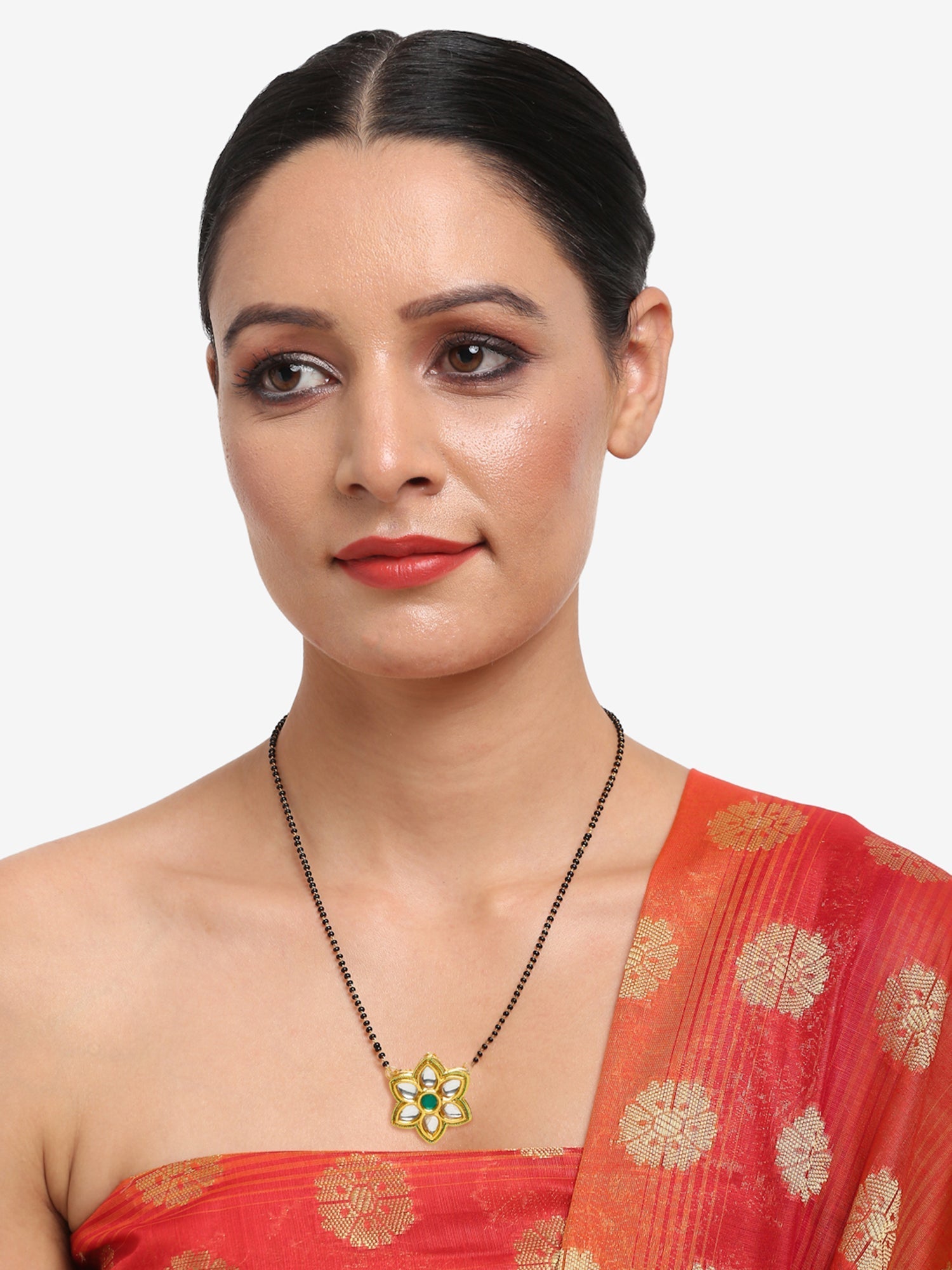 Women's Kundan Mangalsutra - Ruby Raang