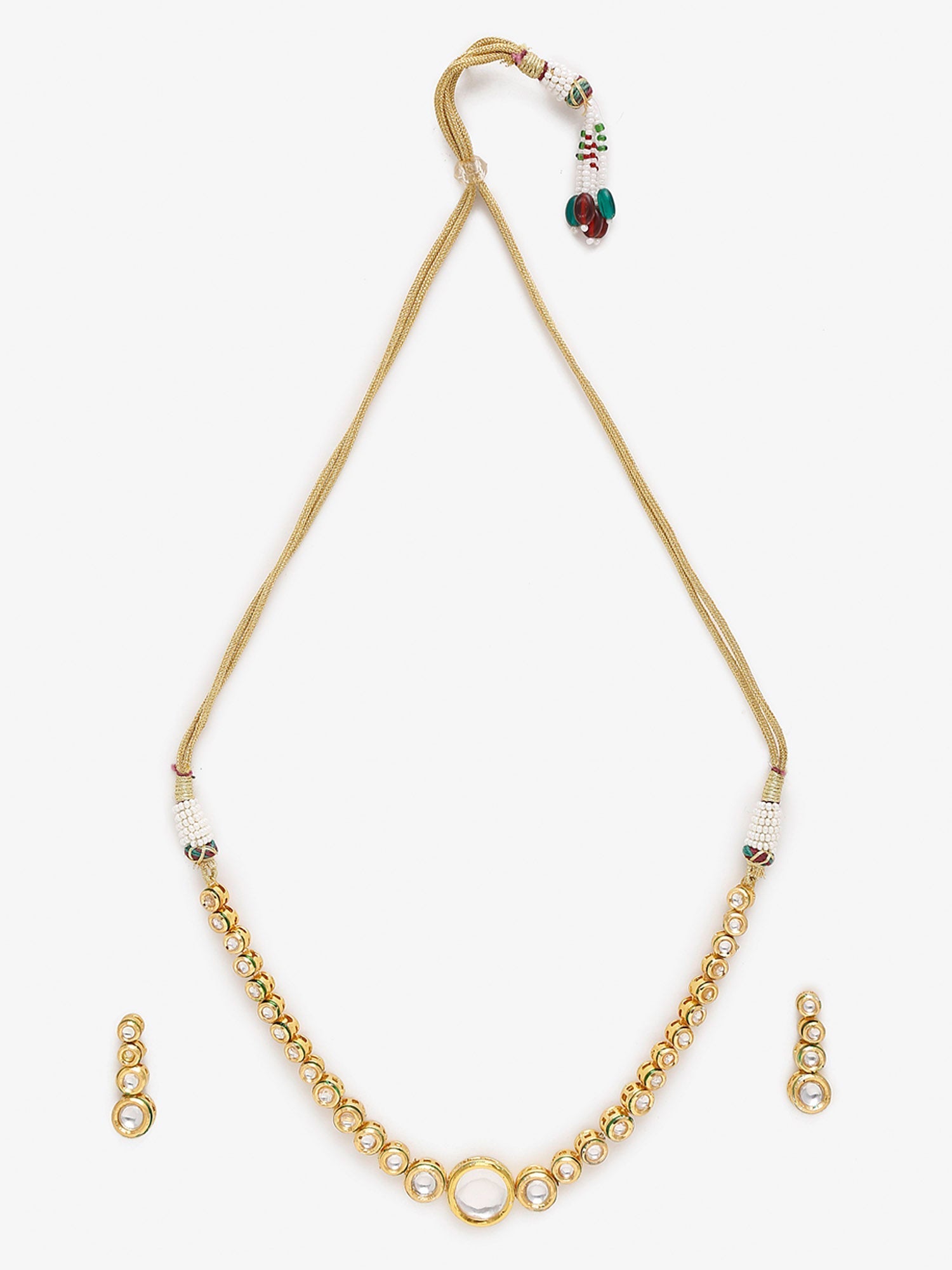 Women's Choker With Earrings - Ruby Raang