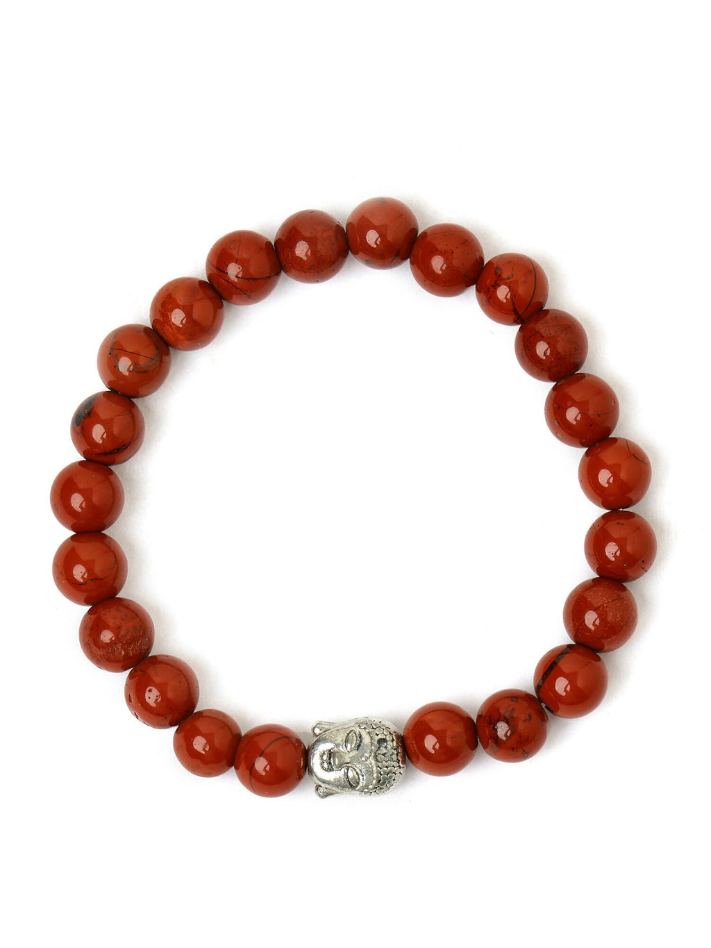Red Jasper with Buddha Bracelet - Ruby Raang
