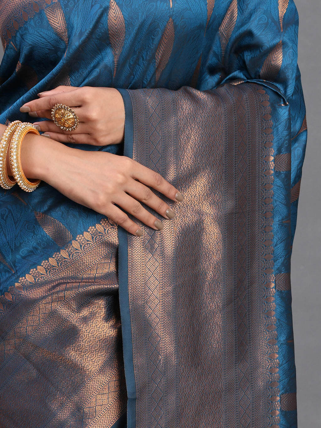 Shree Shyam Fashion Silk Peach Saree