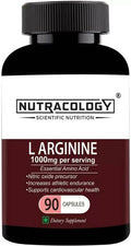 Nutracology L Arginine 1000mg Nitric Oxider Booster For Muscle Gain & Strength Capsules