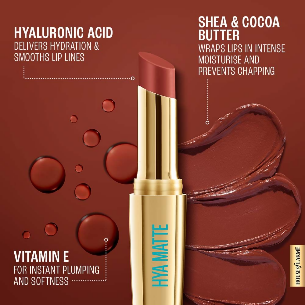 Lakme 9to5 Hya Matte Lipstick - Plum Pitch