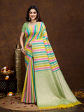 Vedant Vastram Jacquard Work Fancy Bollywood Saree - Pista
