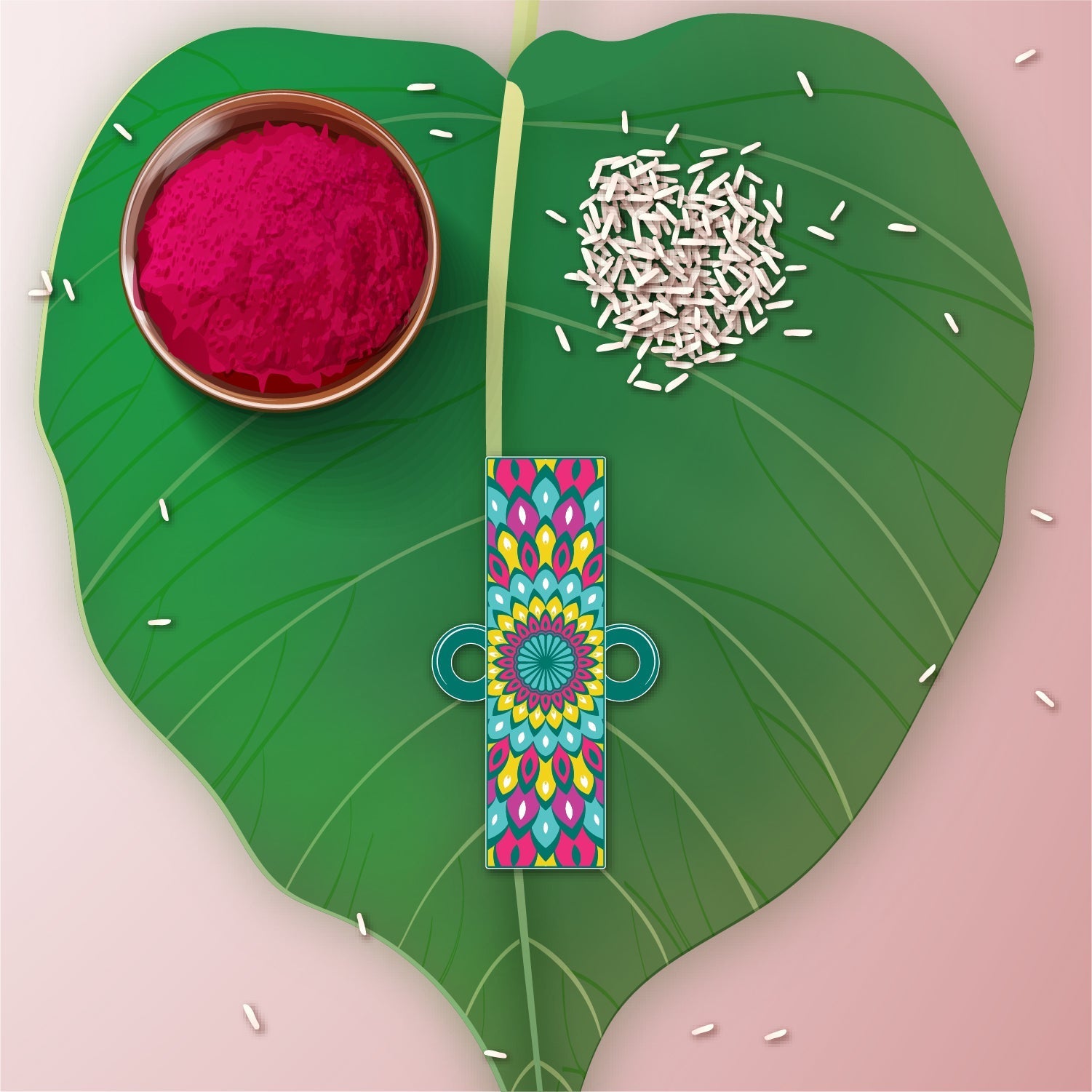 Indianvibez Alphabet J Wooden Rakhi - Kids Rakhi