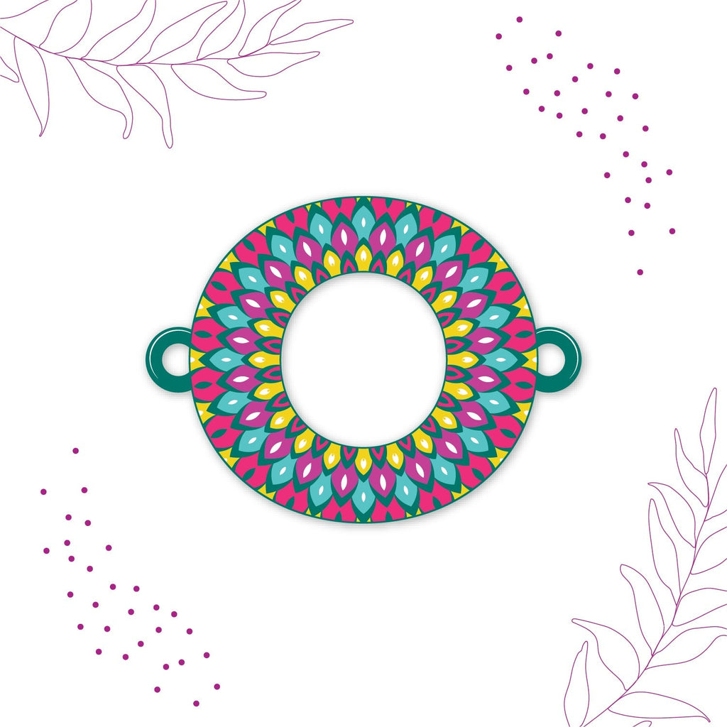 Indianvibez Alphabet O Wooden Rakhi - Kids Rakhi