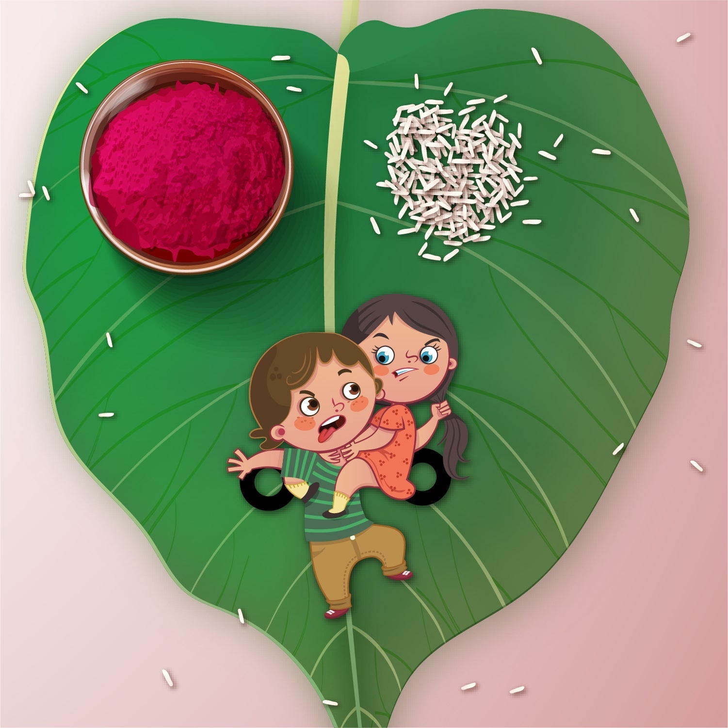 Indianvibez Annoying Brother Wooden Rakhi with Rudraksha, Funny & Quirky Rakhi for Bhaiya, Shop India - Kids Rakhi