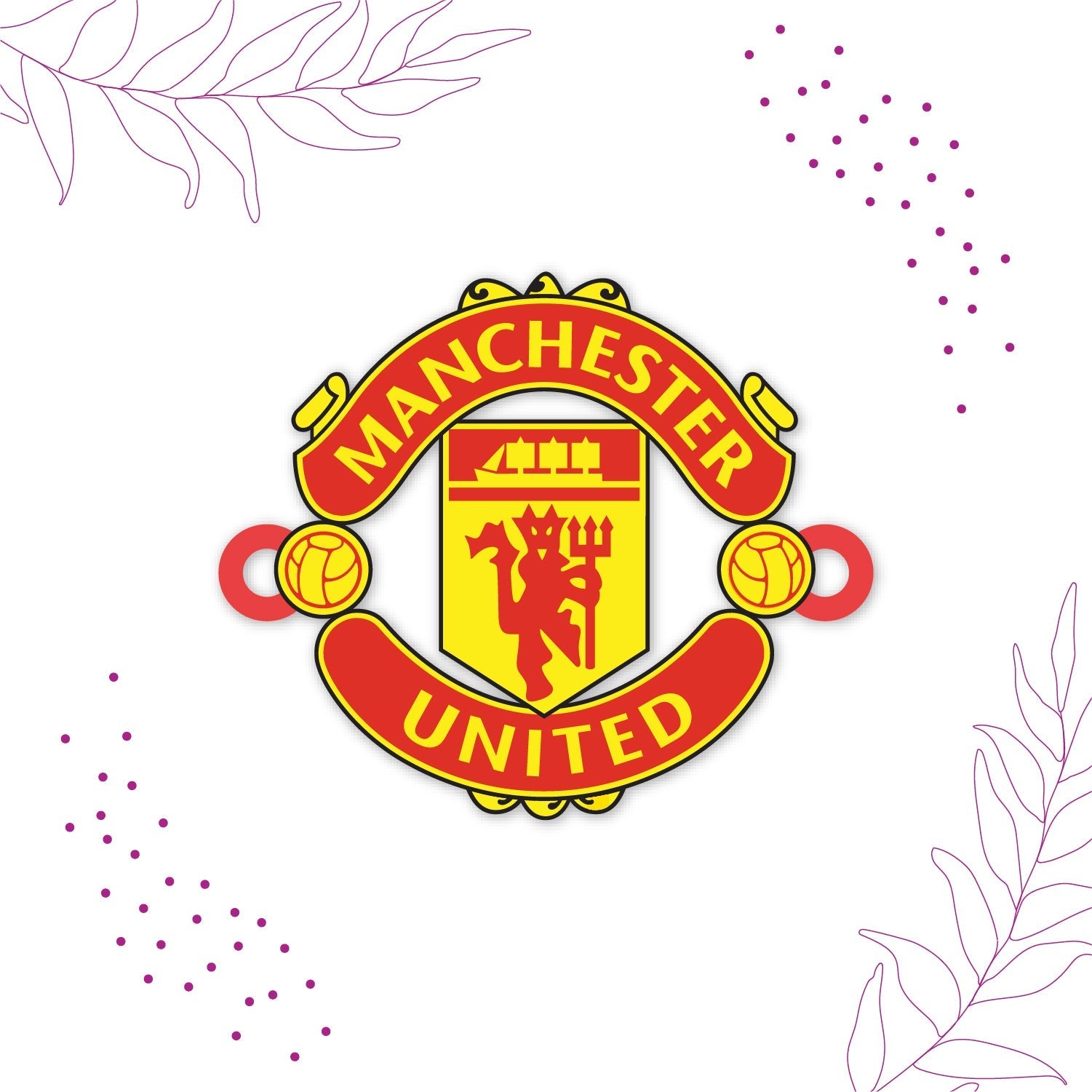 Indianvibez Manchester United Wooden Rakhi with Rudraksha, Football Rakhi for Bro, Shop India - Kids Rakhi