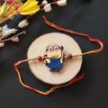 Indianvibez Minion Wooden Rakhi with Rudraksha, Funny Rakhi for Bro, Shop India - Kids Rakhi