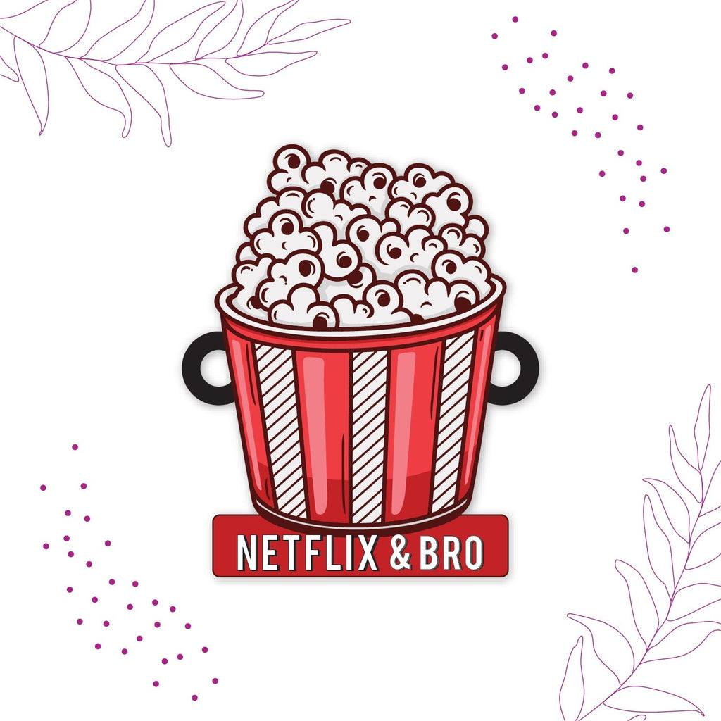 Indianvibez Netflix & Bro Wooden Rakhi with Rudraksha, Chill Bhai Rakhi, Shop India - Kids Rakhi