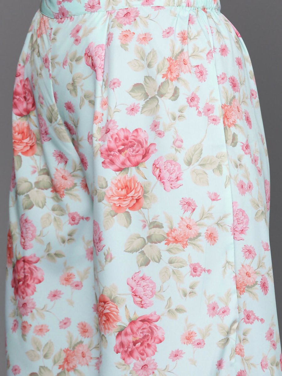 Ahalyaa Women's Traditional Wear Co-ords - Powder Blue