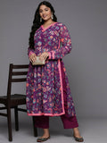 Ahalyaa Women's Traditional wear Kurta Set - Purple