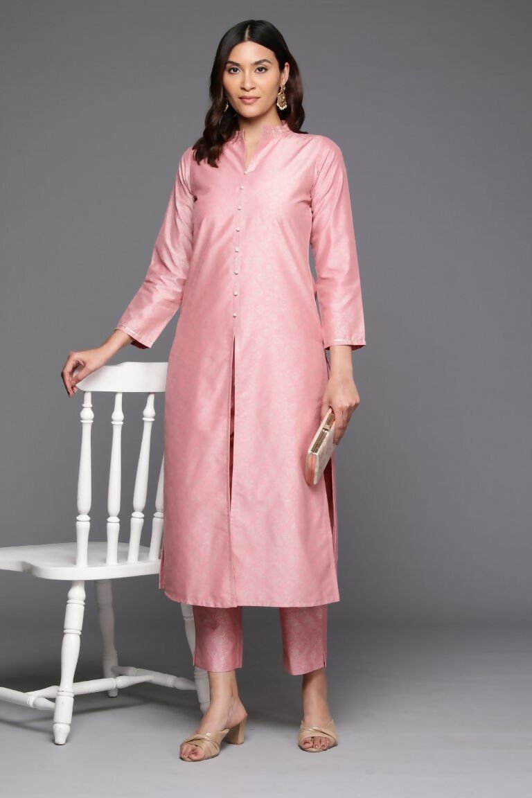 Ahalyaa Women's Traditional wear Kurta Set - Pink