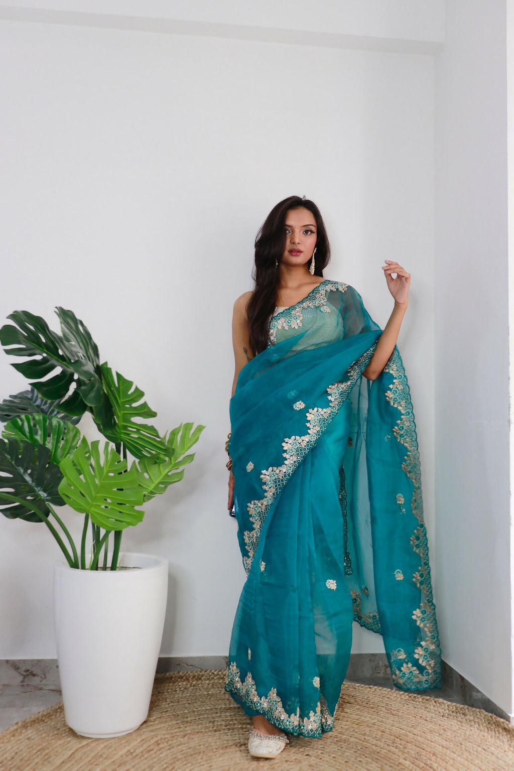 Vamsee Meera Rama Organza Saree