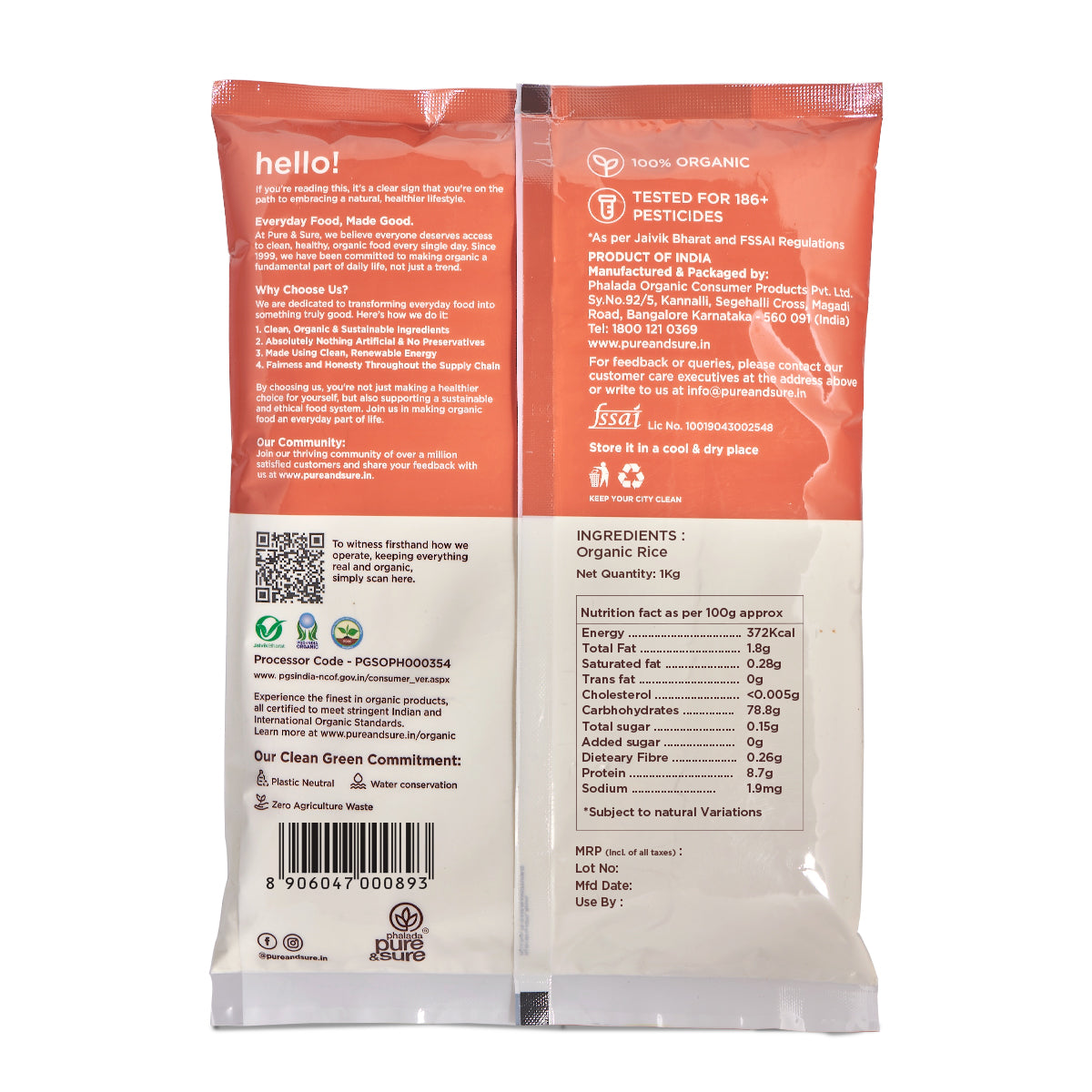 Pure & Sure Organic Rice Flour