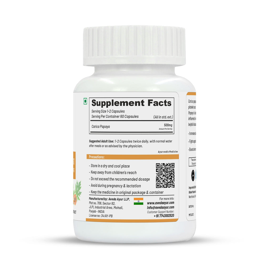 Life Aveda Carica Papaya Capsules