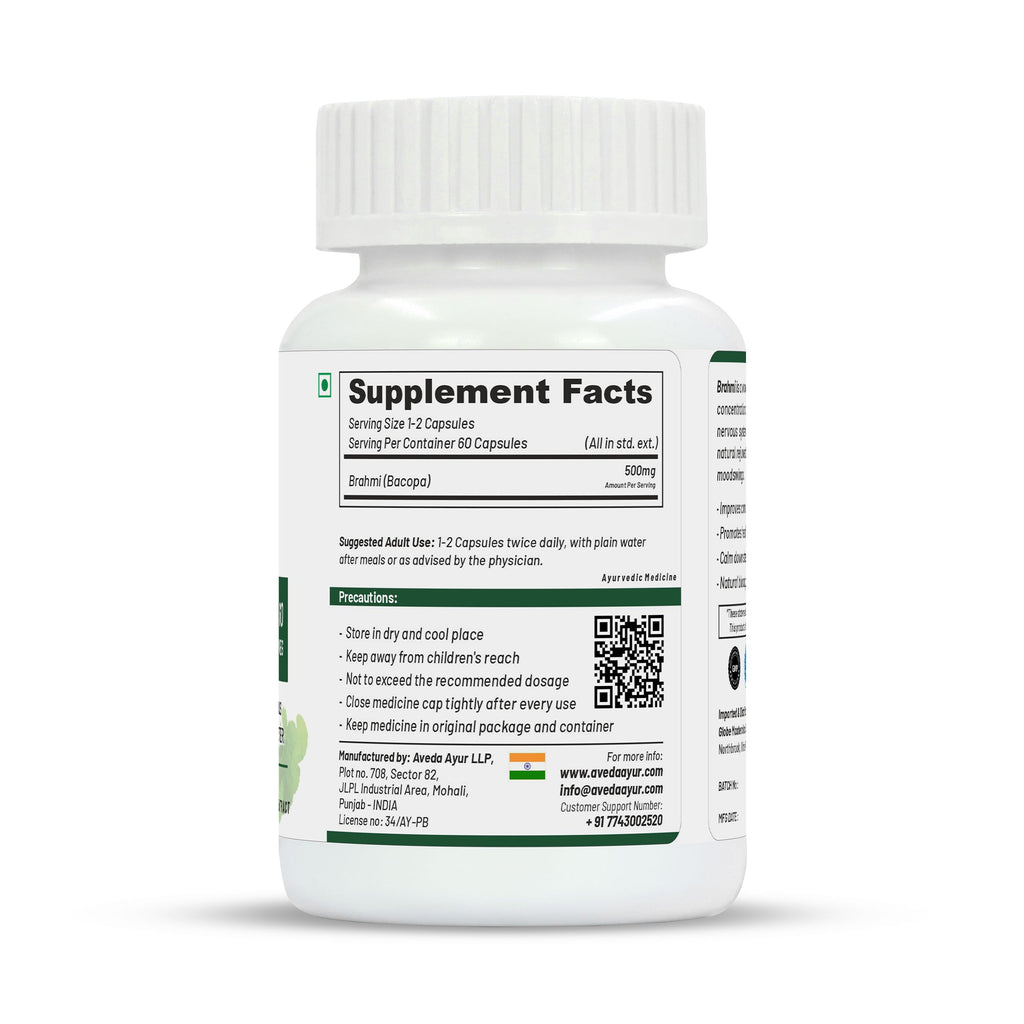 Life Aveda Premium Brahmi Capsules
