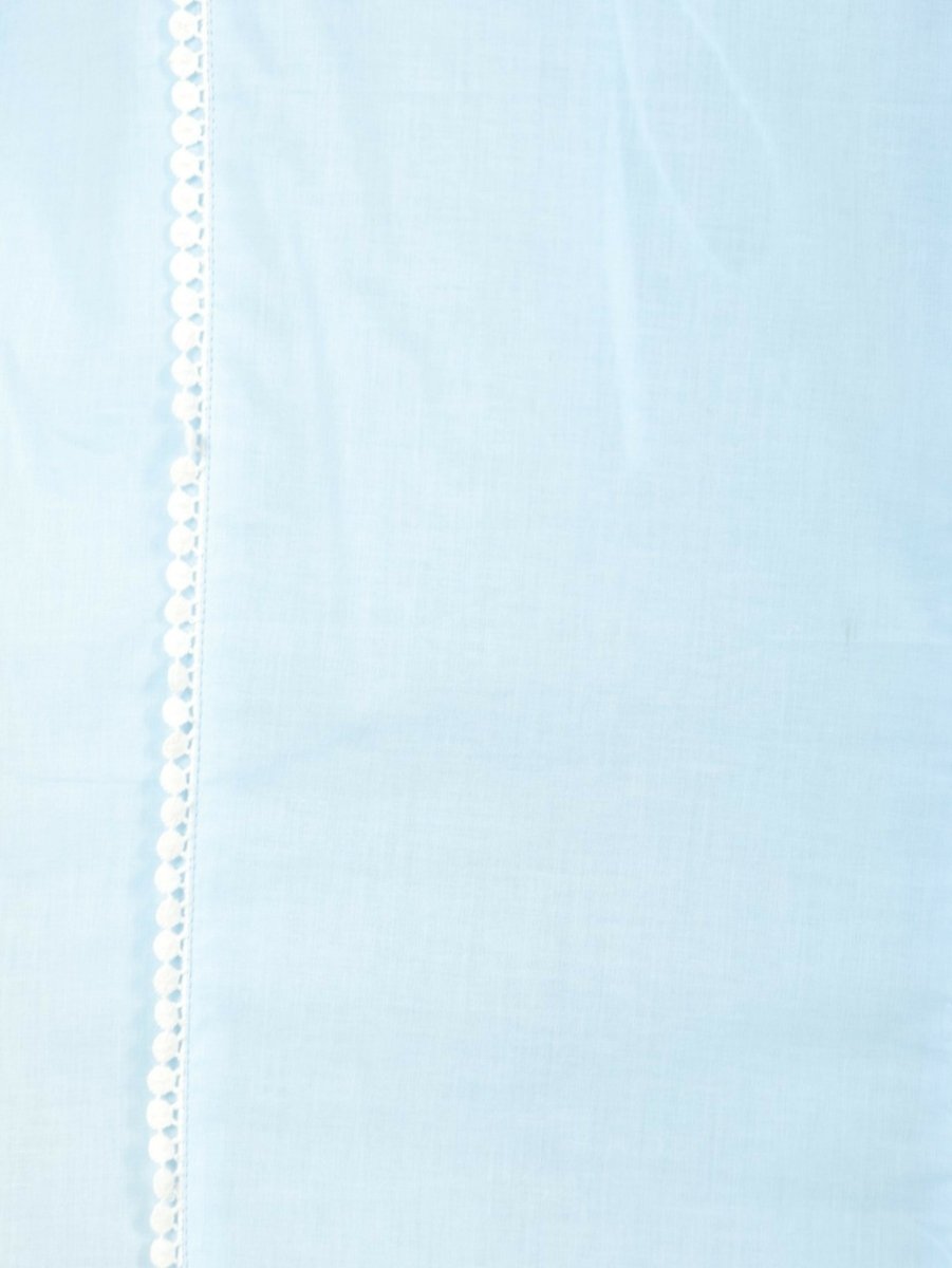 Aramya Panelled Soft Cotton Solid Women's Kurta - Blue