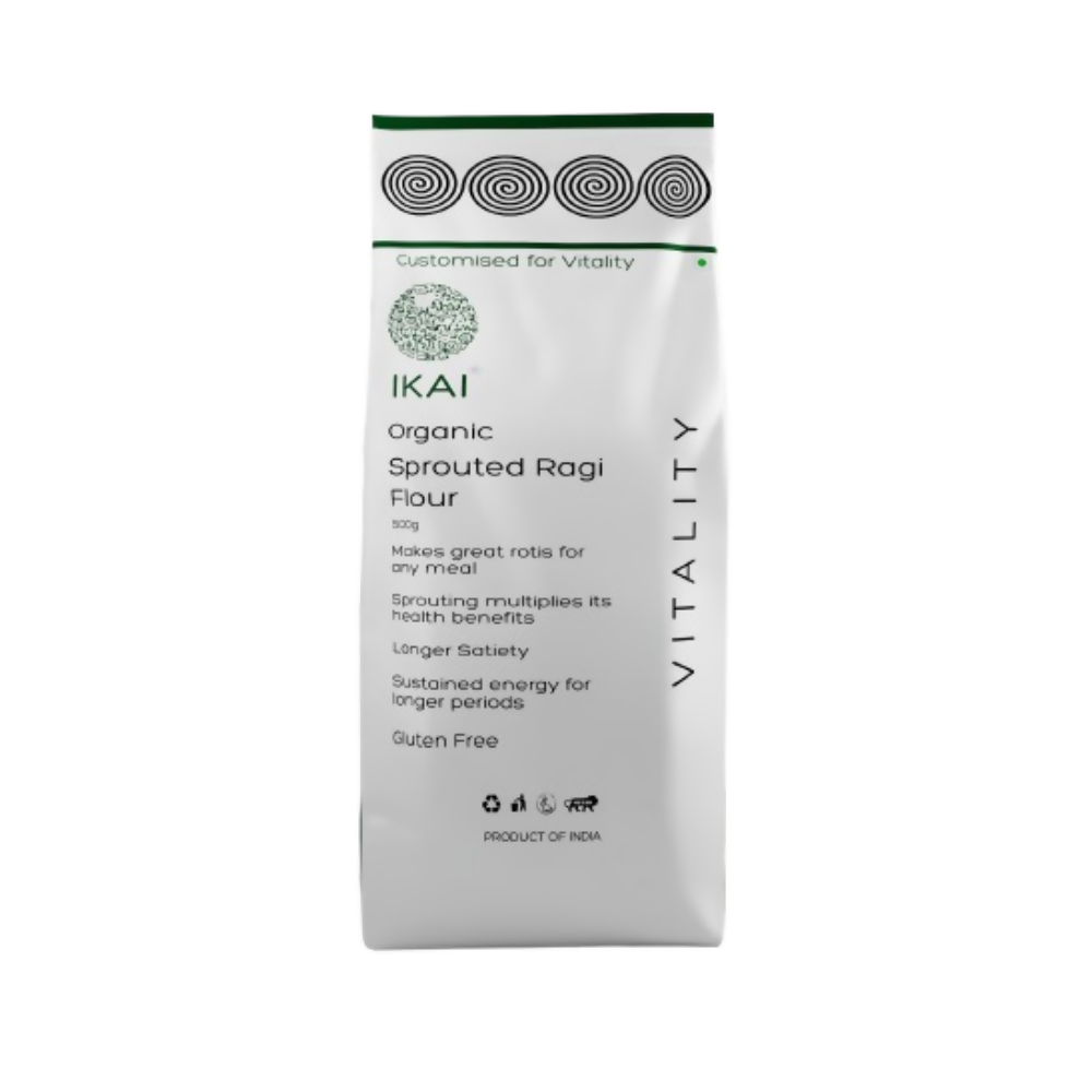IKAI Organic Sprouted Finger Millet/Ragi Atta