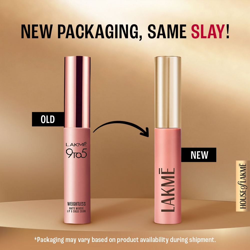 Lakme Double Duty Lip & Cheek Mousse Matte Lipstick - Rosy Plum