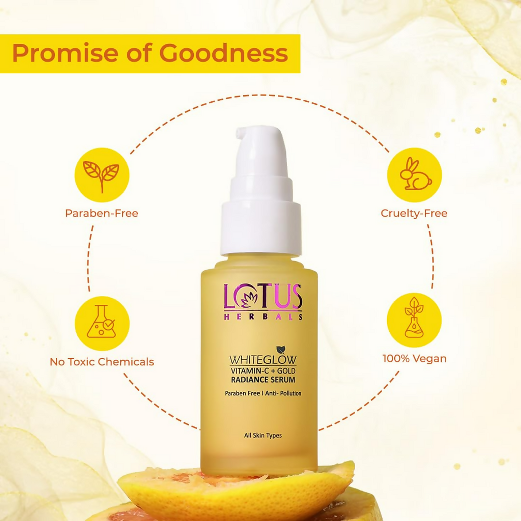 Lotus Herbals WhiteGlow Vitamin C and Gold Radiance Face Serum