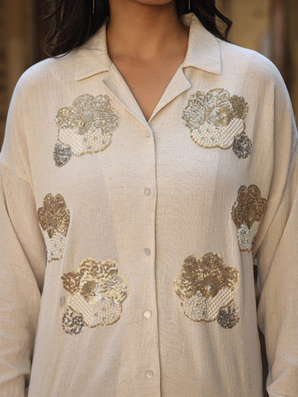 Juniper Women's Rayon Flex Embroidered Women's Shirt