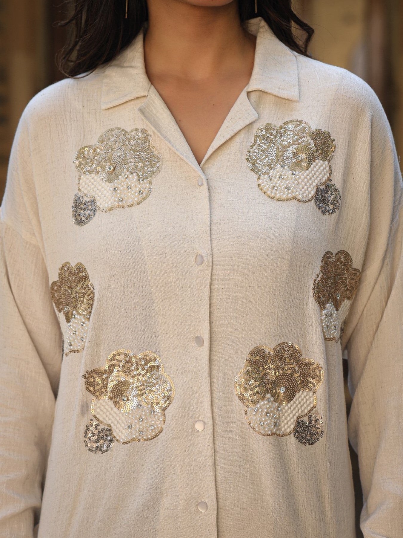 Juniper Women's Rayon Flex Embroidered Women's Shirt