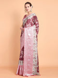 Vamsee Bhavi Maroon Georgette Saree