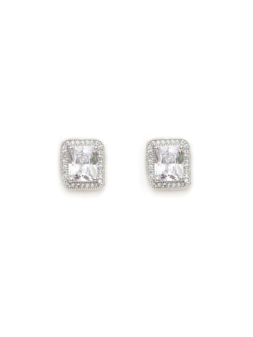 stone stud (white) - Ruby Raang