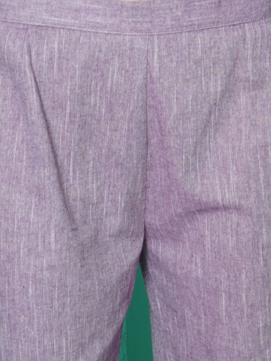 Women Republic Purple Cotton Kafttan With Palazzo