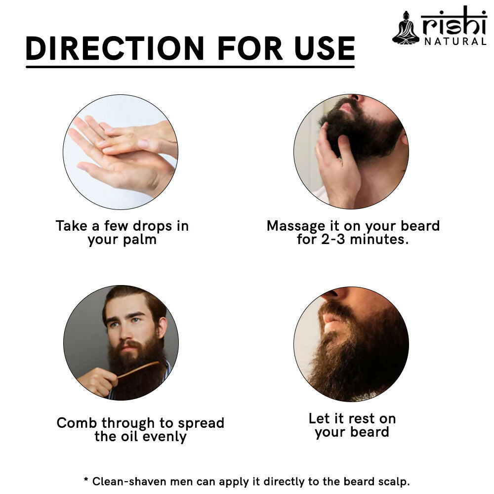 Rishi Natural Anti-Grey Beard Serum Oil