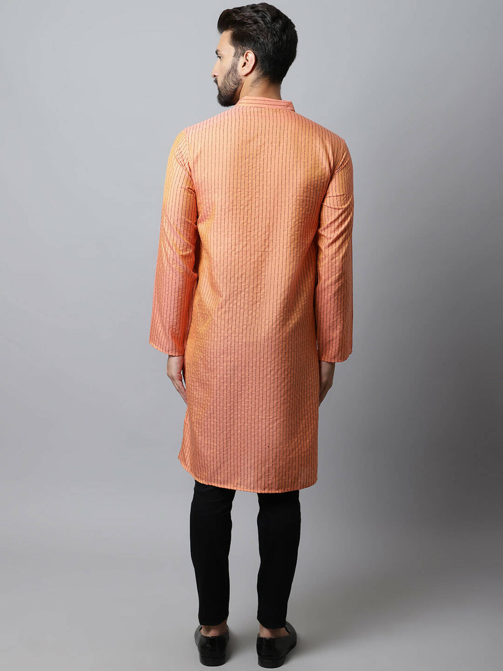 Even Apparels Red Color Pure Cotton Men's Kurta With Side Placket (STR1199)