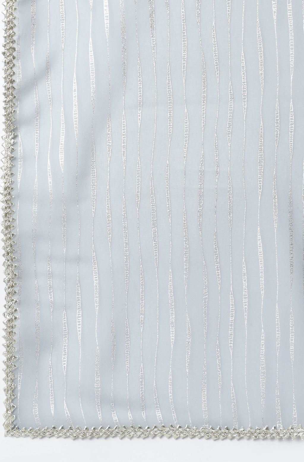 Janasya Women's Grey Poly Georgette Solid Kurta With Dupatta