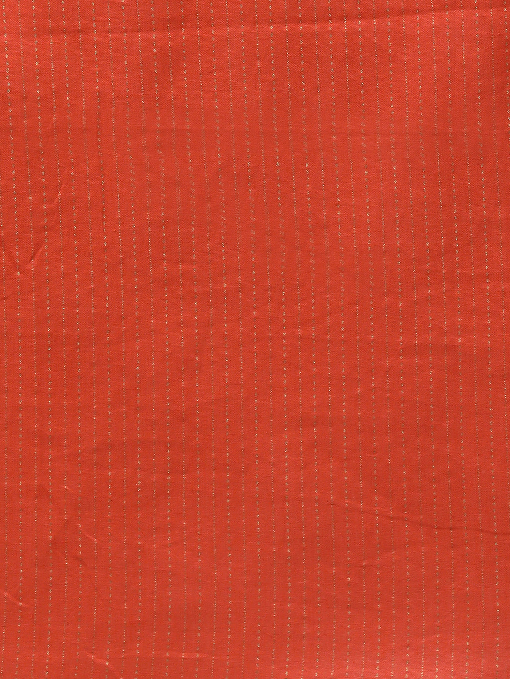 Janasya Women's Orange Rayon Striped Kurta With Pant And Dupatta