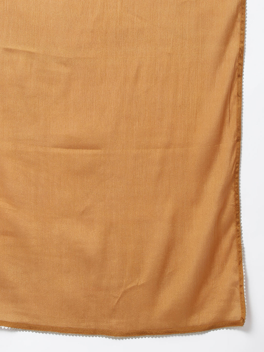 Janasya Women's Beige Chanderi Silk Solid Kurta With Pant And Dupatta