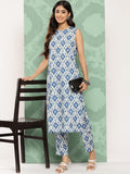 Janasya Women's Grey Crepe Digital Printed Straight Casual Kurta Set