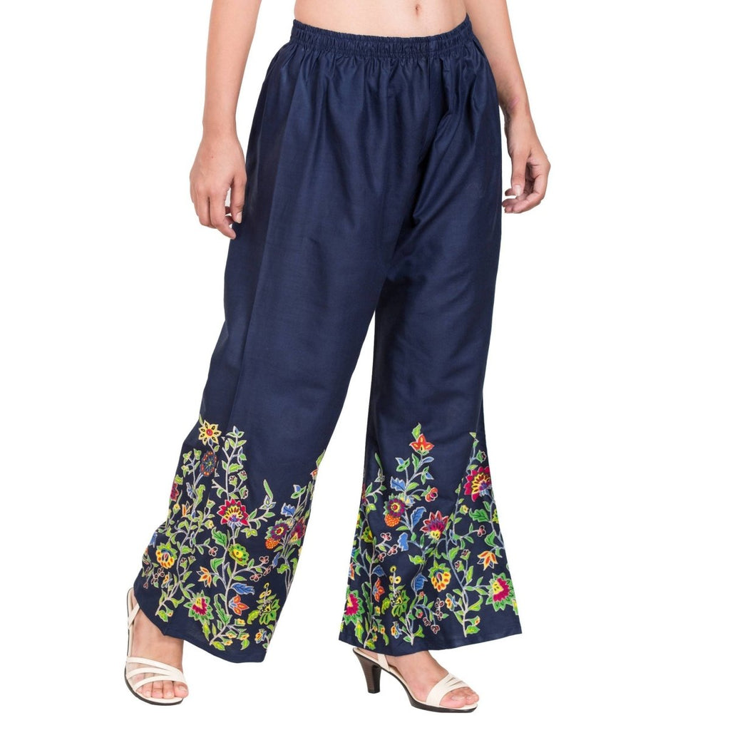 Asmaani Navy Blue Color Digital Print Sarara