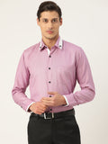 Jainish Men's Cotton Solid Formal Shirts ( SF 796Purple )
