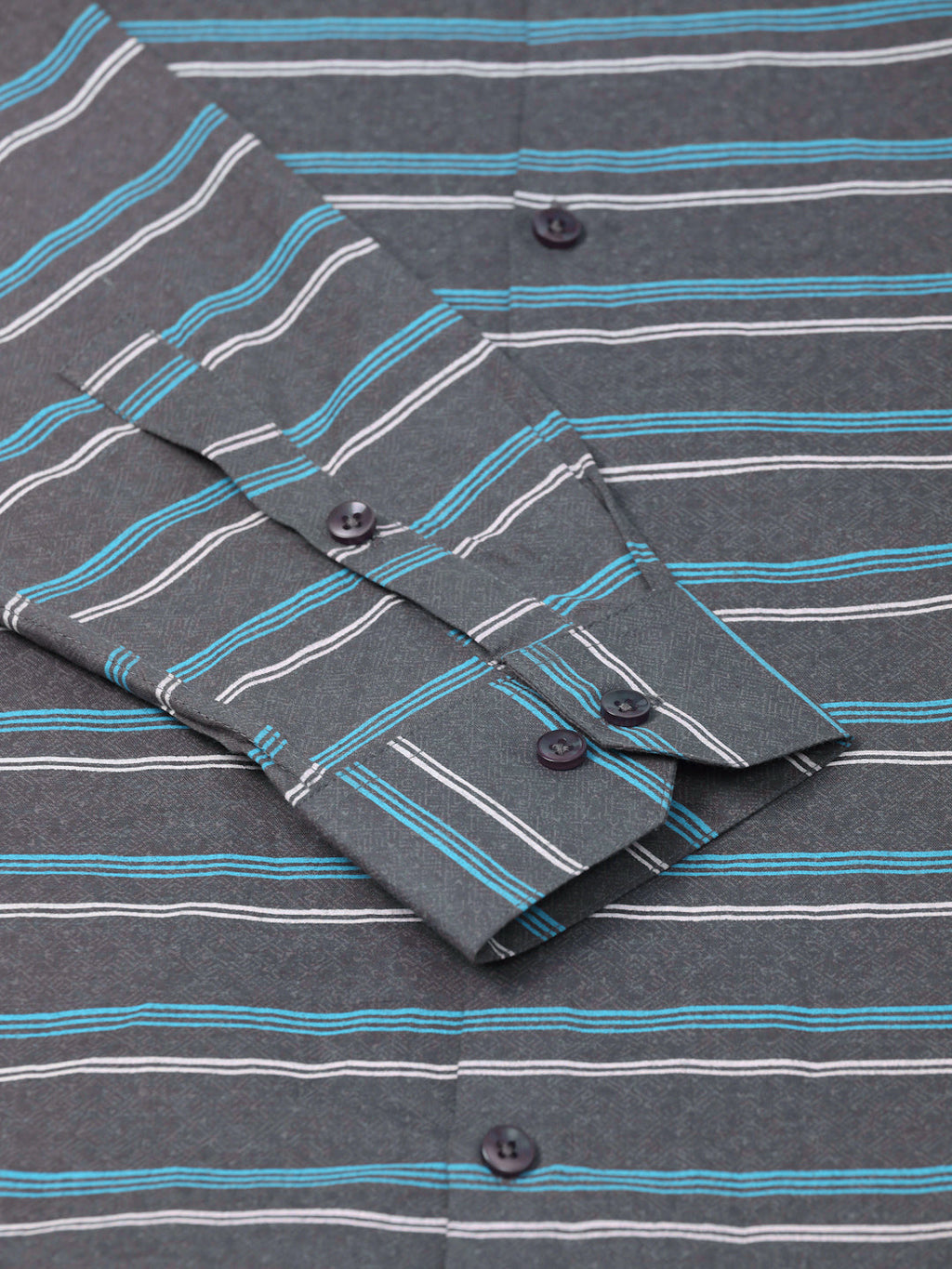 Jainish Men's Cotton Striped Formal Shirts ( SF 820Grey )