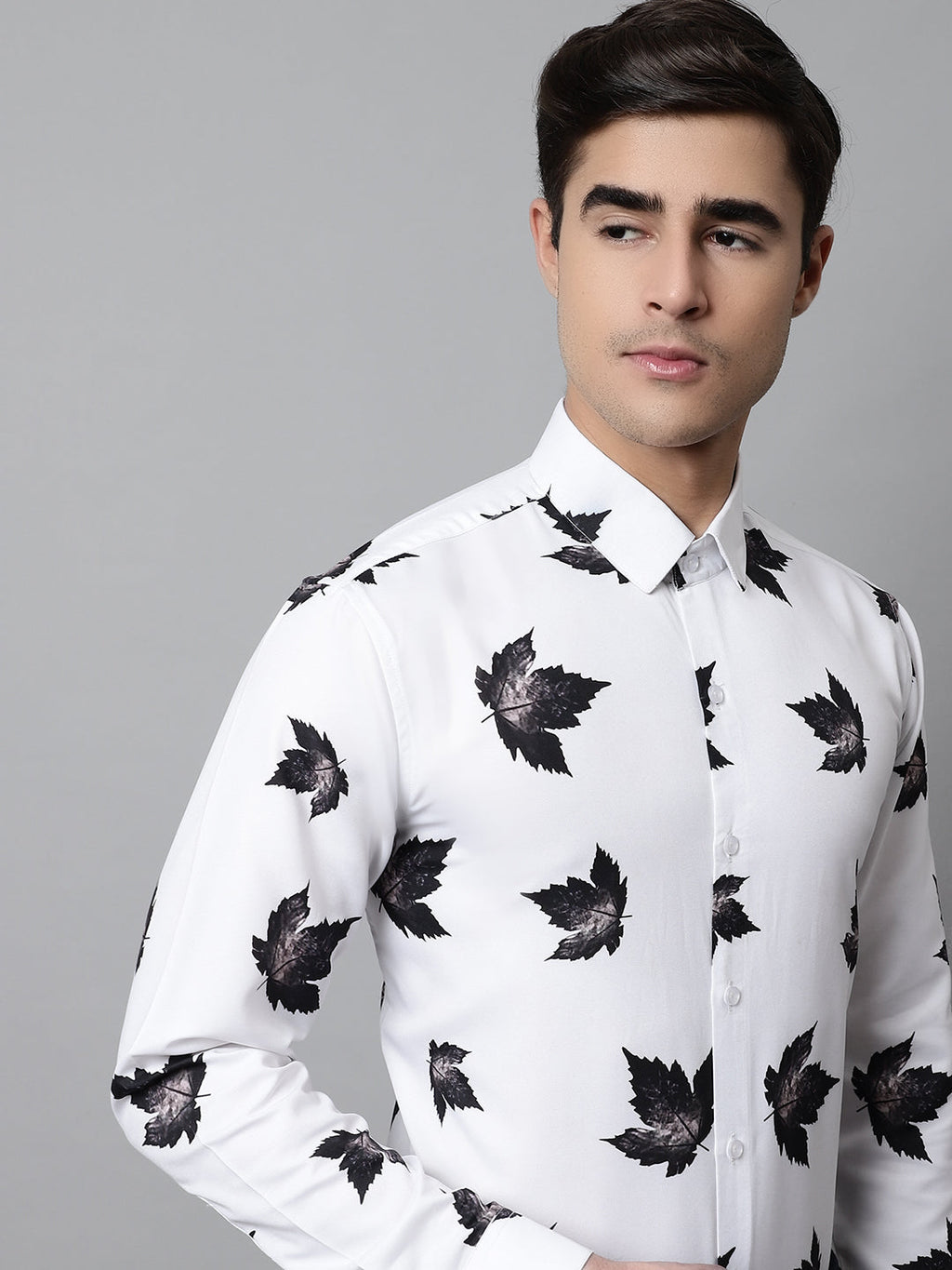 Jainish Men's Regular Fit Printed Pure Cotton Formal Shirt