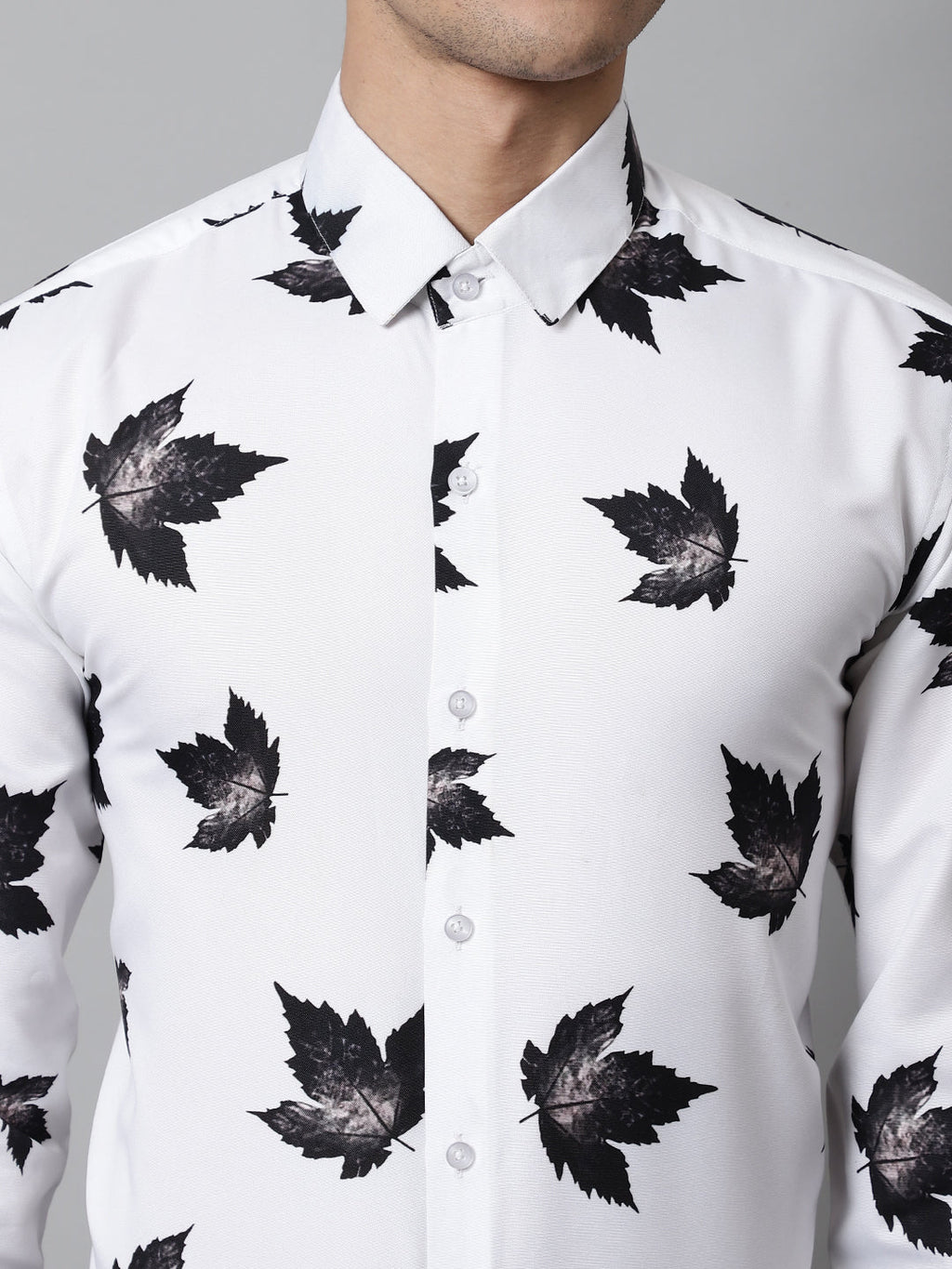 Jainish Men's Regular Fit Printed Pure Cotton Formal Shirt