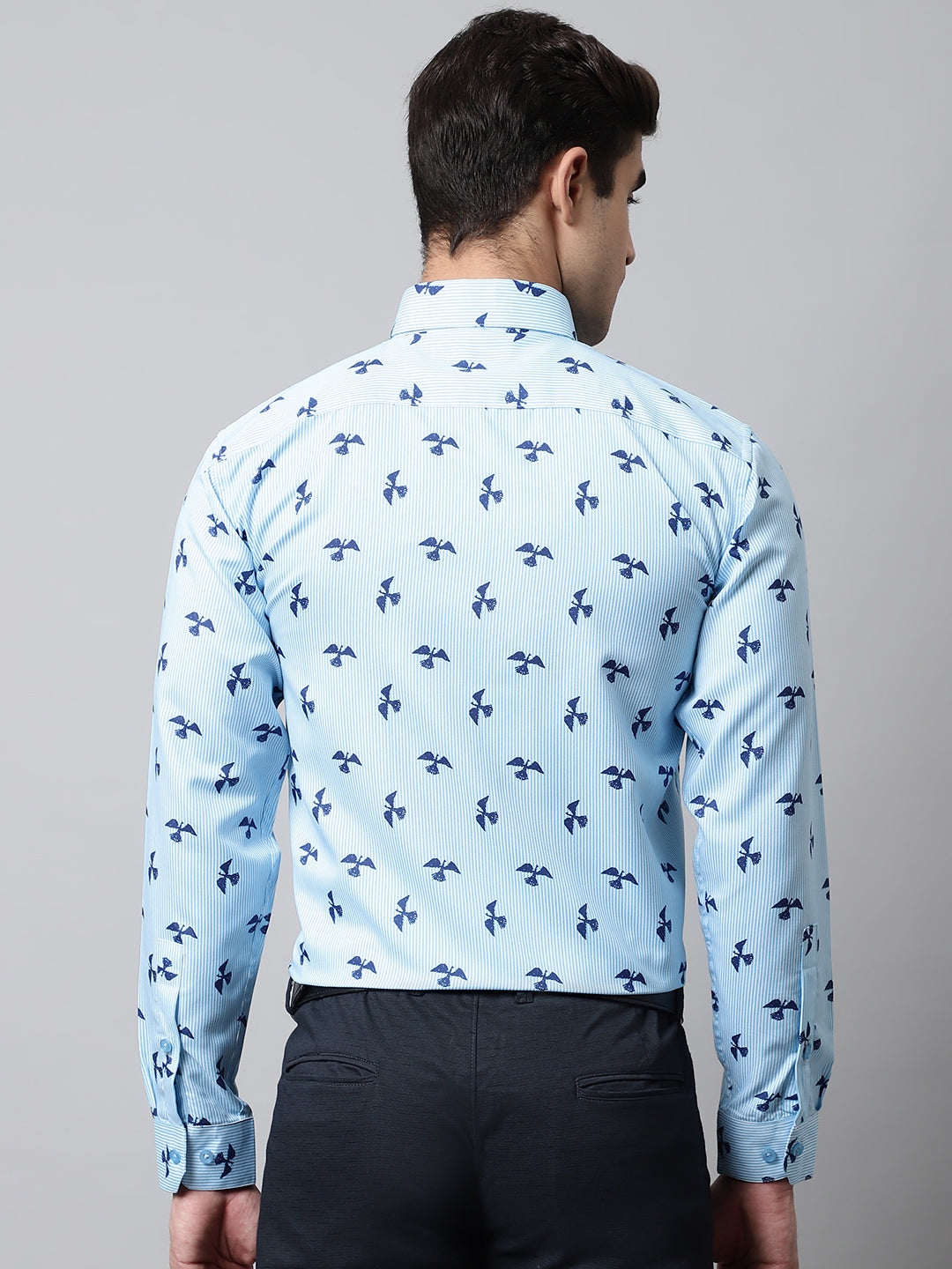 Jainish Men's Regular Fit Printed Pure Cotton Formal Shirt