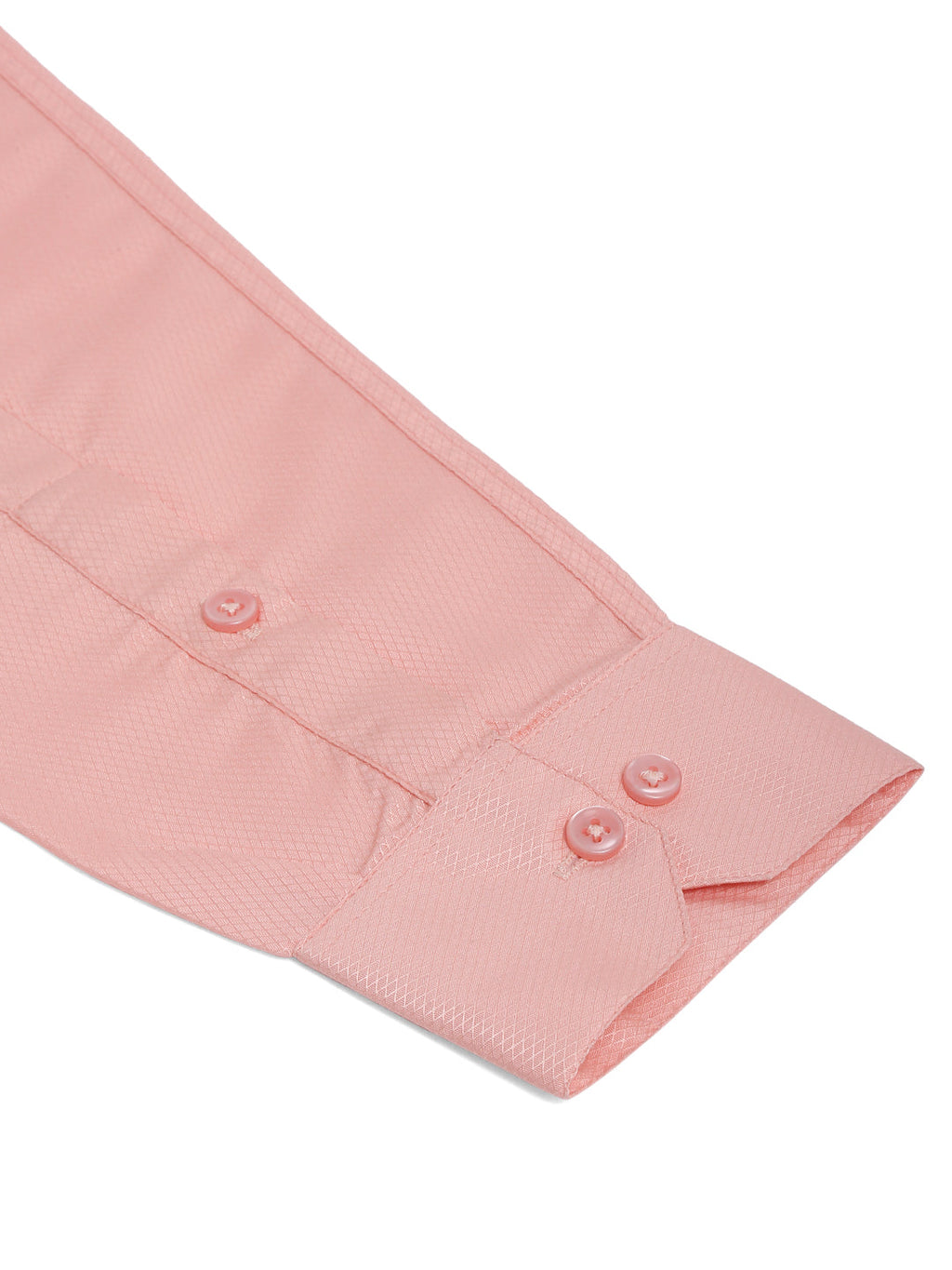 Jainish Men's Orange Dobby Textured Formal Shirt