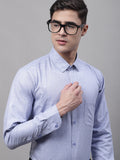 Jainish Men's Light-Grey Cotton Solid Formal Shirt