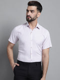 Jainish Men's Printed Formal Shirt - Purple