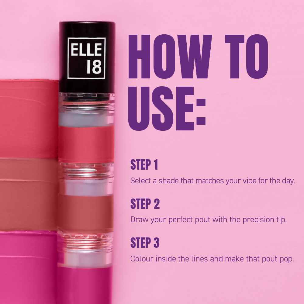 Elle 18 Lit Lip Stack Liquid Lipstick - After Party
