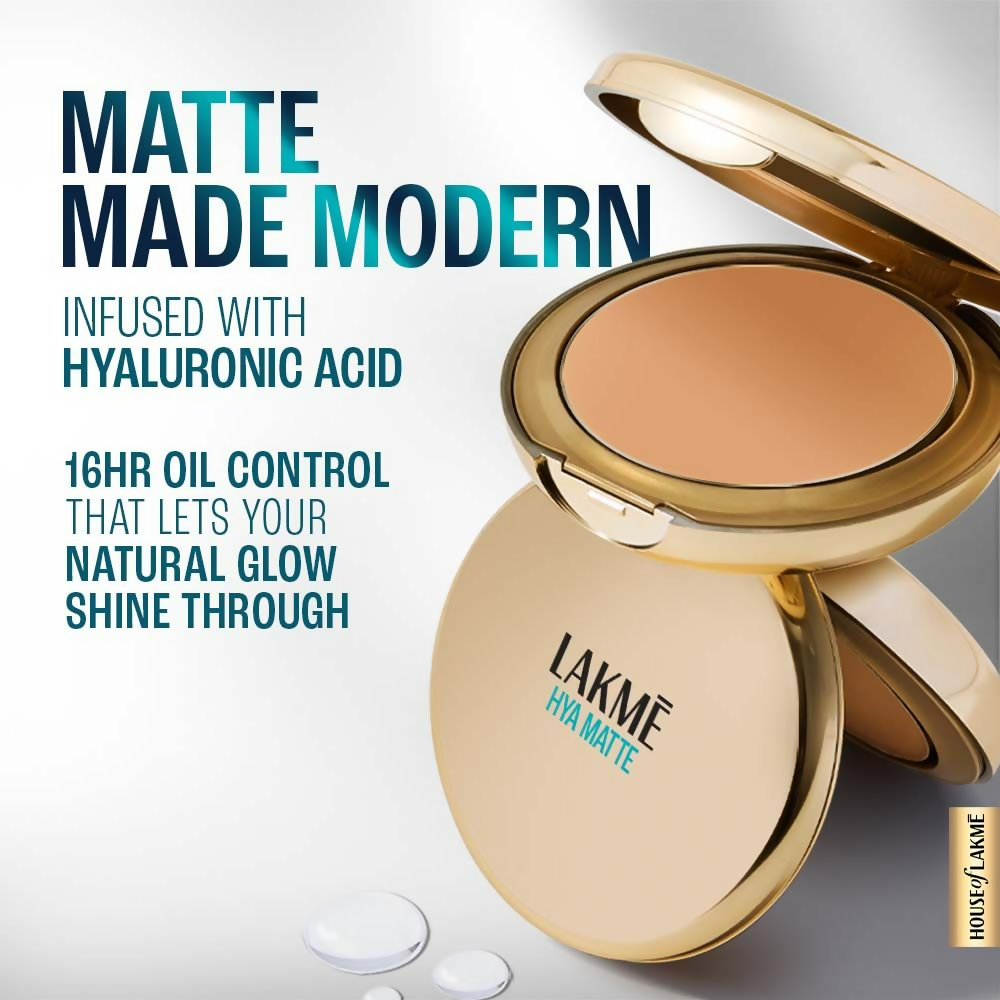 Lakme 9 To 5 Hya Matte Pressed Powder - Sand
