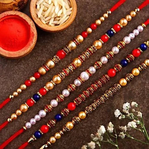 Pretty Designer Rakhi Set With 16 Pcs Ferrero Rocher