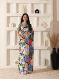 Shivam Fabrics Multi Color Turkey Fabric Printed Saree